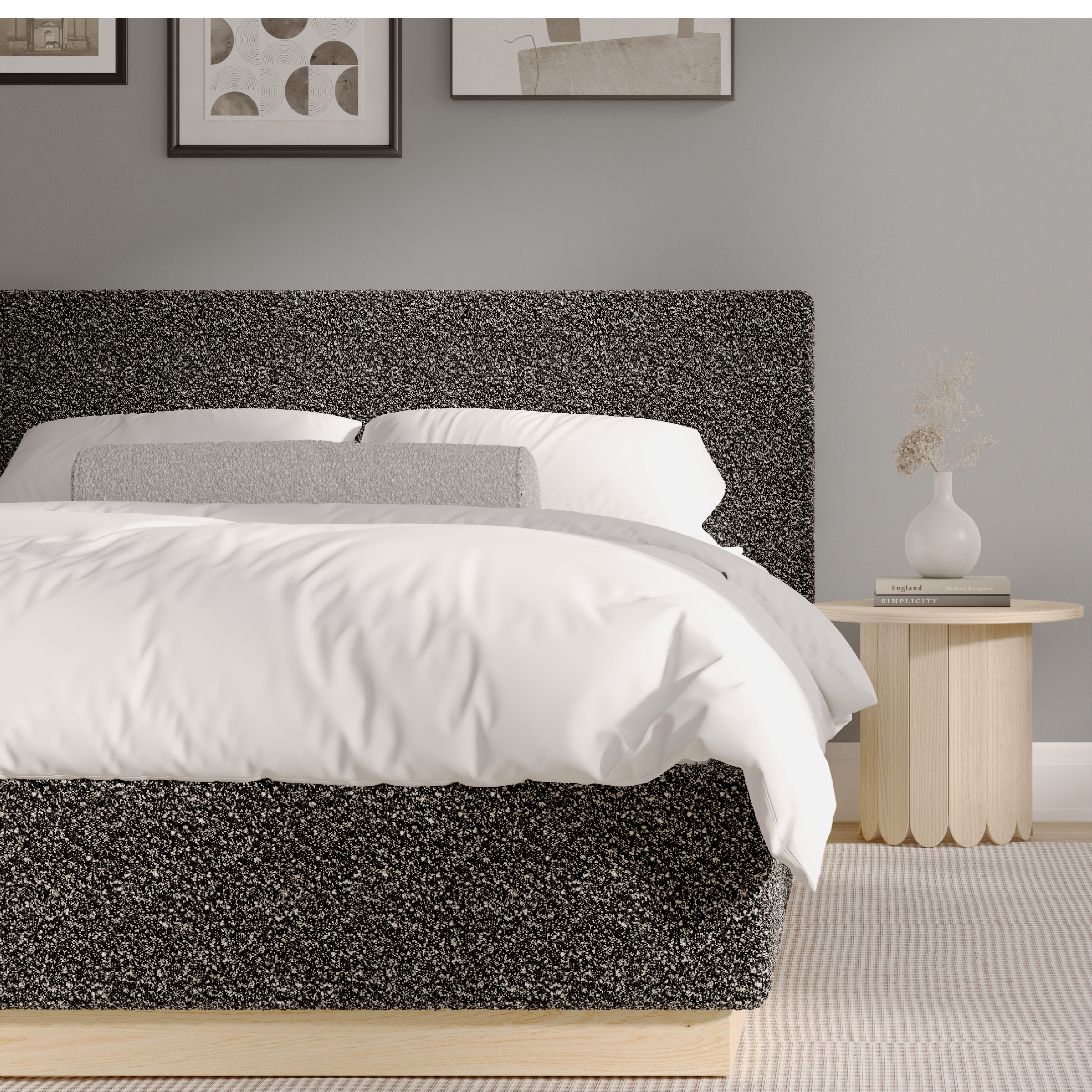 Porter Floating Boucle Bed