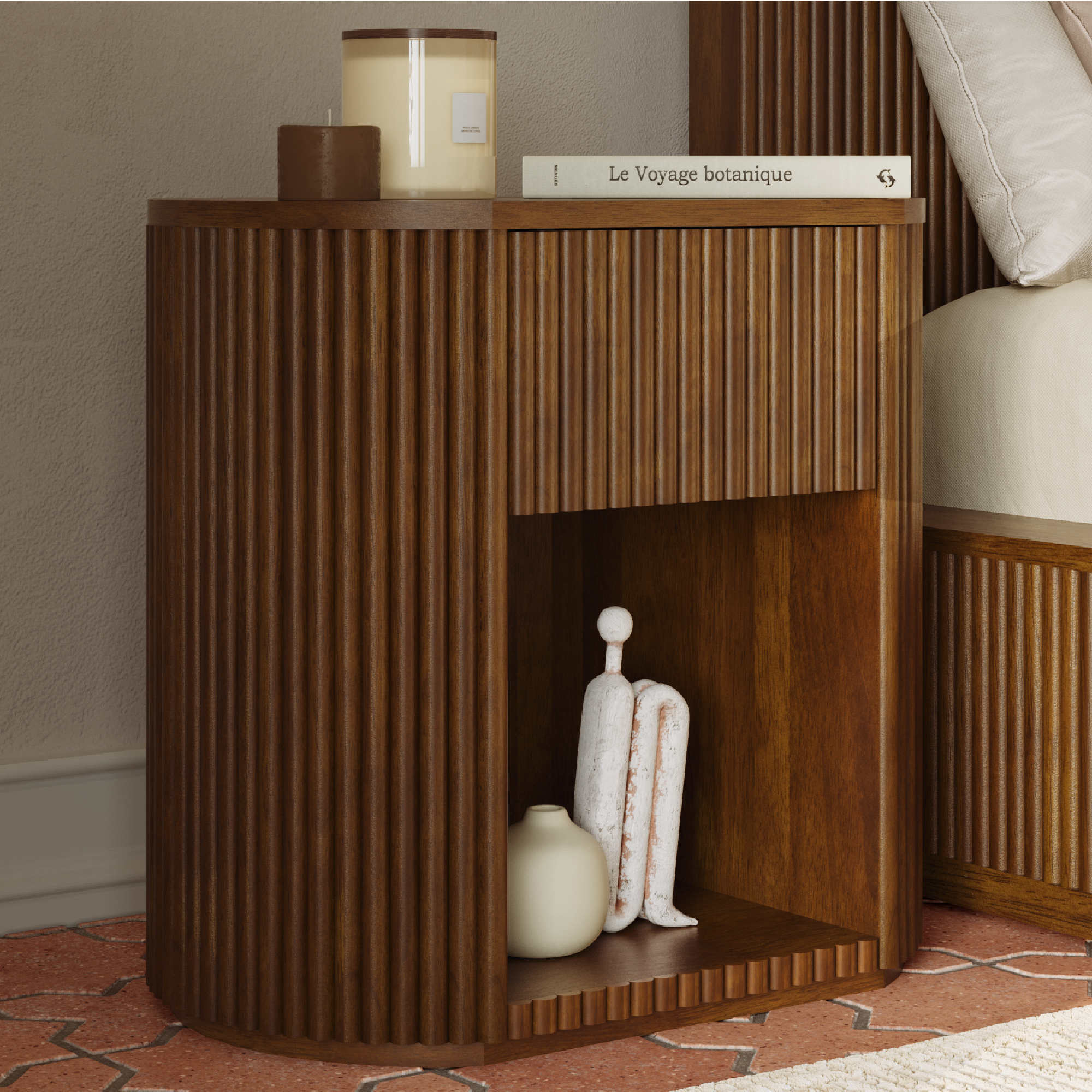 Harrison Fluted Nightstand